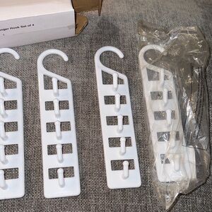 White Clothes Hanging Set. Space saver.